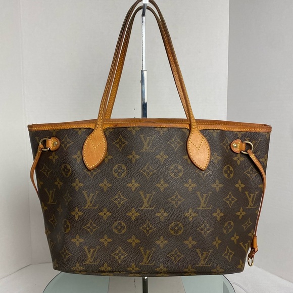 💯 Louis Vuitton MONOGRAM PM NEVERFULL TOTE SHOULDER BAG - Picture 3 of 16